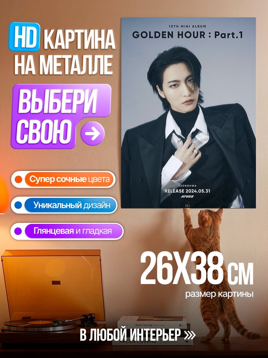 Картина на металле Тэян Golden Hour