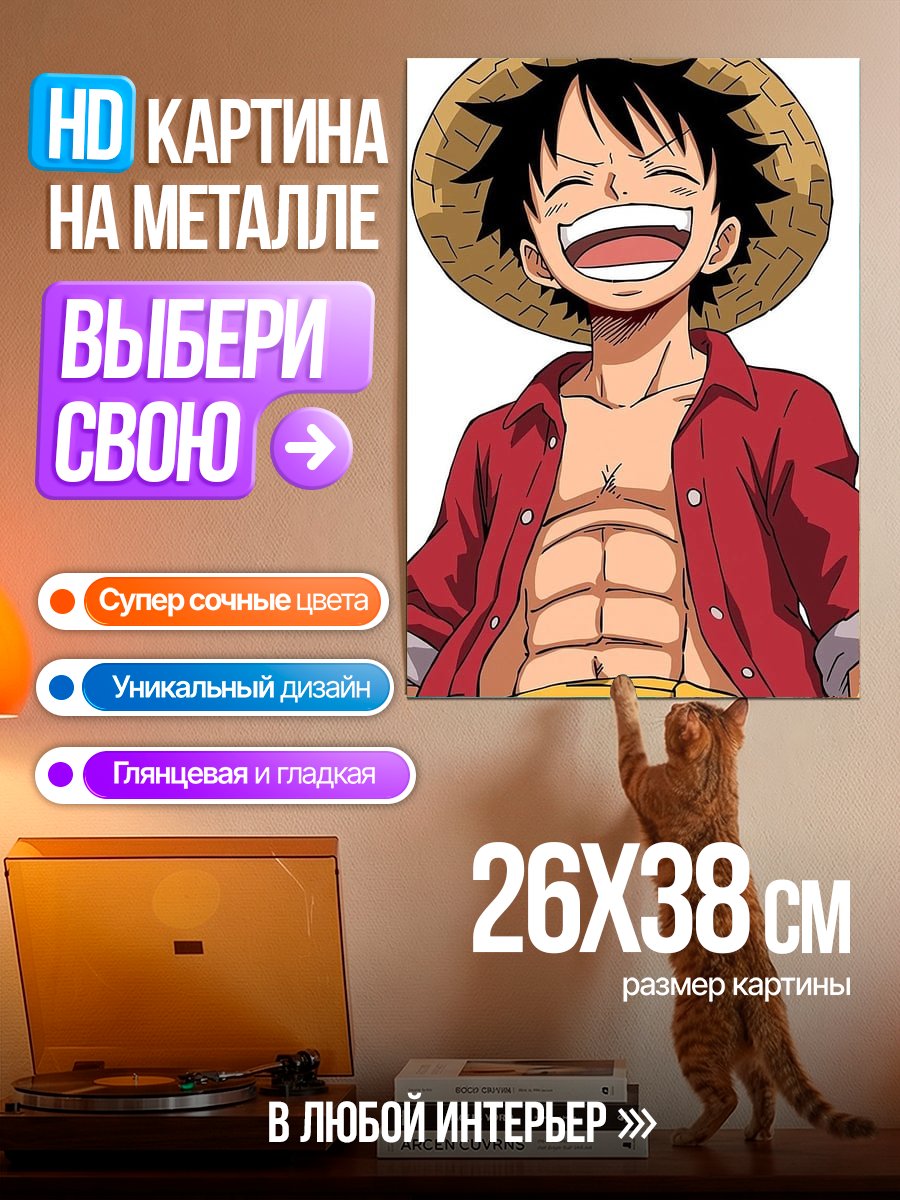 Картина на металле Манки Д. Луффи