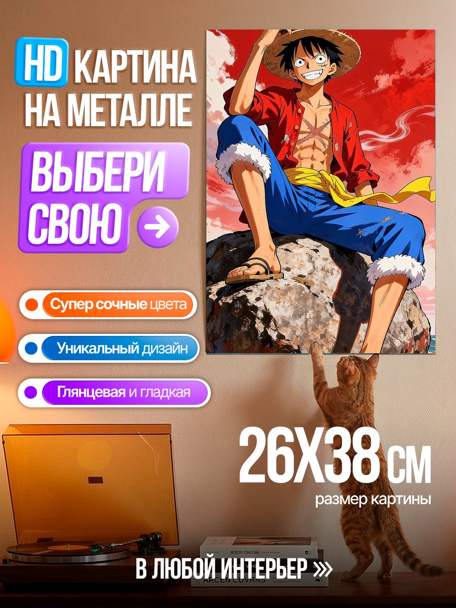 Картина на металле Манки Д. Луффи