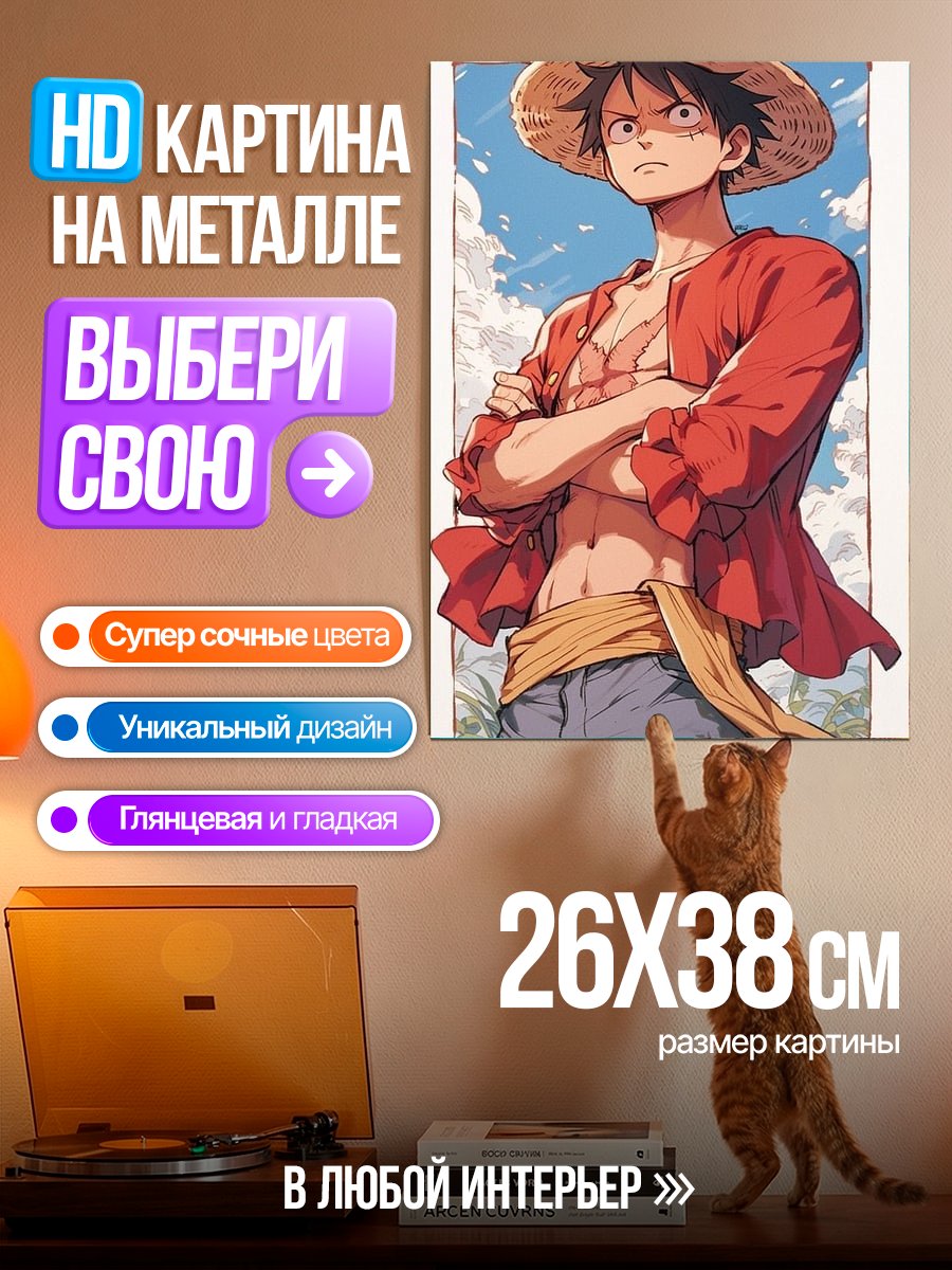 Картина на металле Манки Д. Луффи