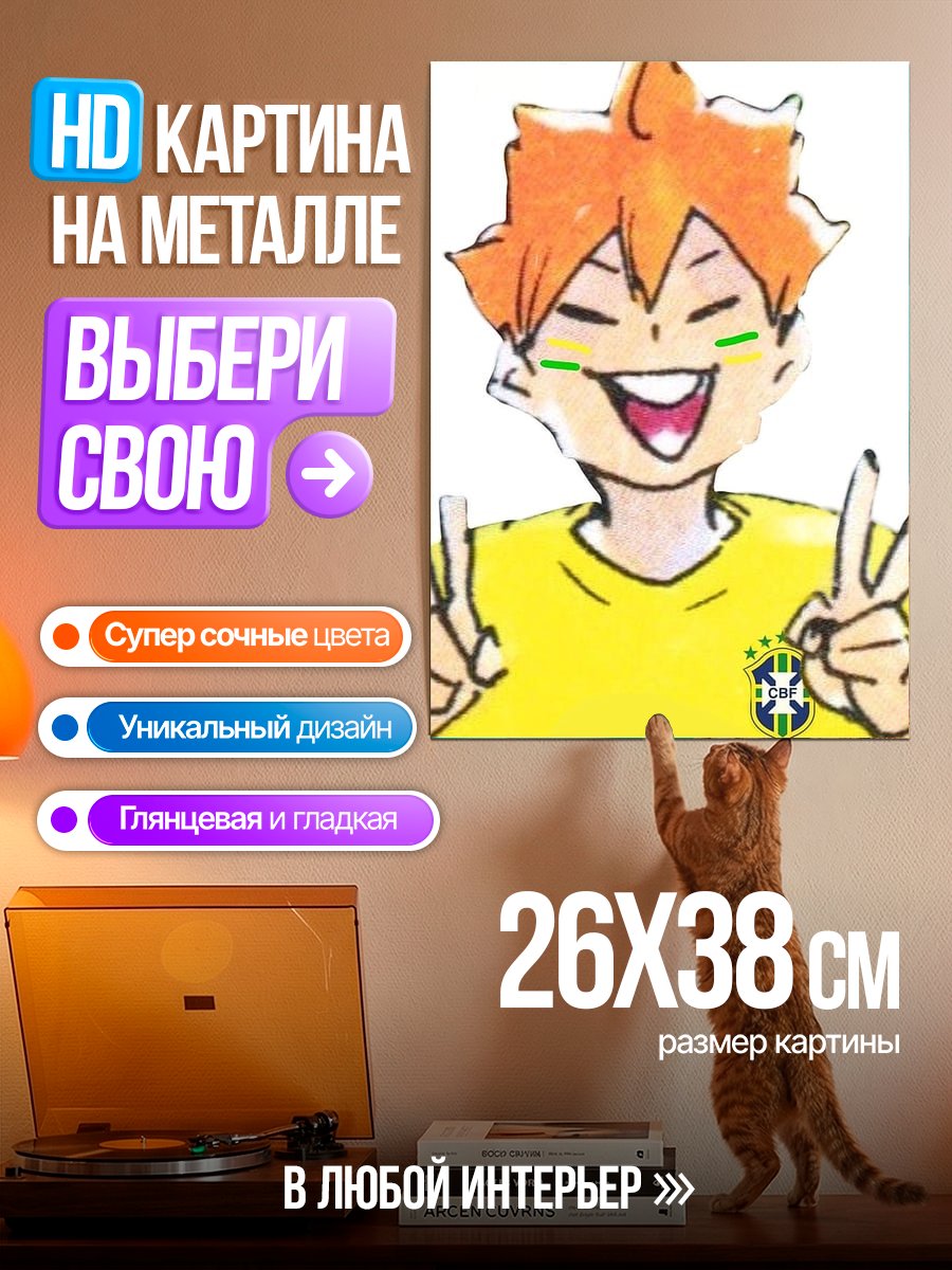 Картина на металле Хината Шоё Бразилия