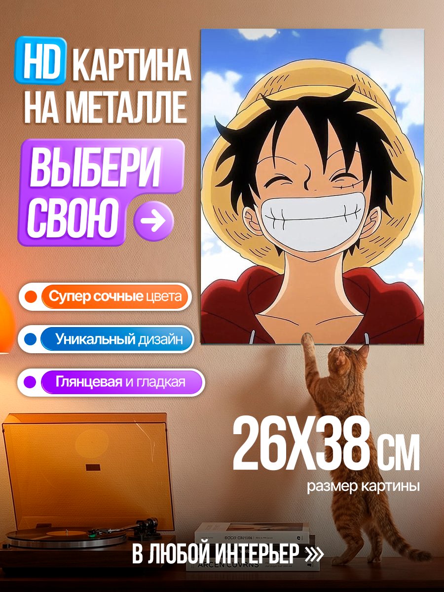 Картина на металле Монки Д. Луффи