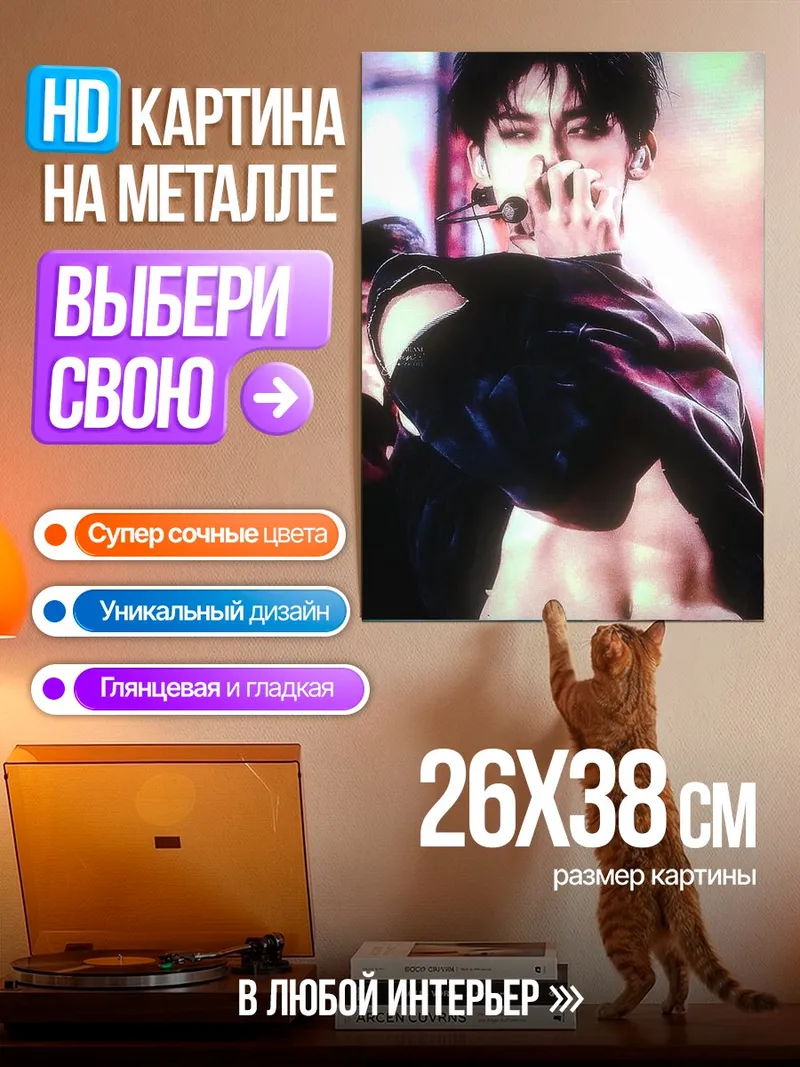 Картина на металле K-pop айдол