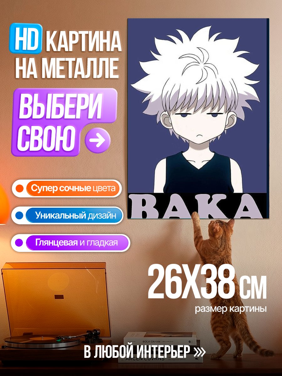 Картина на металле Киллуа Зольдик Бака