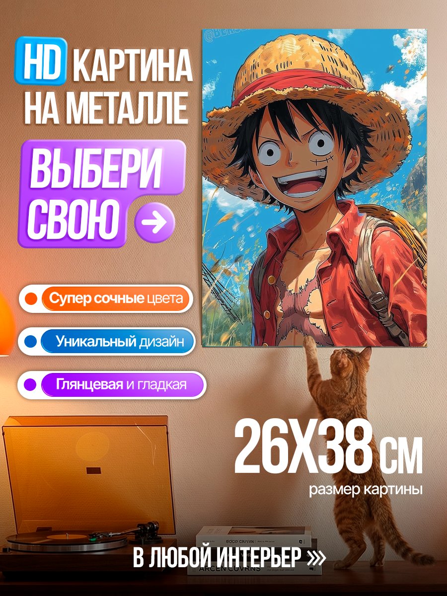 Картина на металле Манки Д Луффи