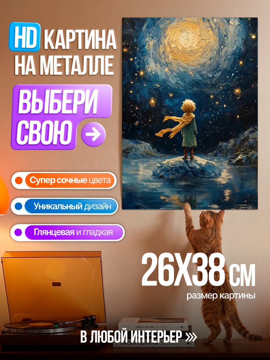 Картина на металле Маленький принц