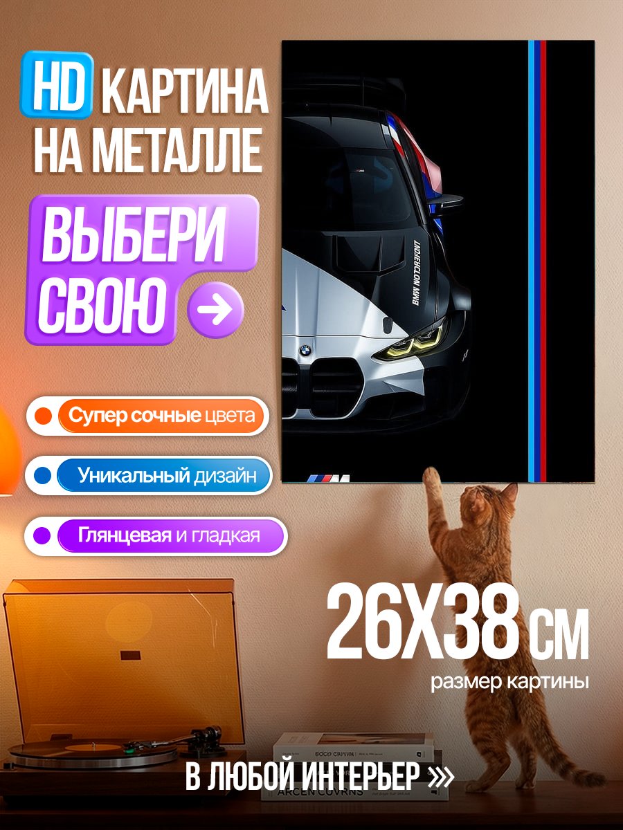 Картина на металле BMW M Motorsport