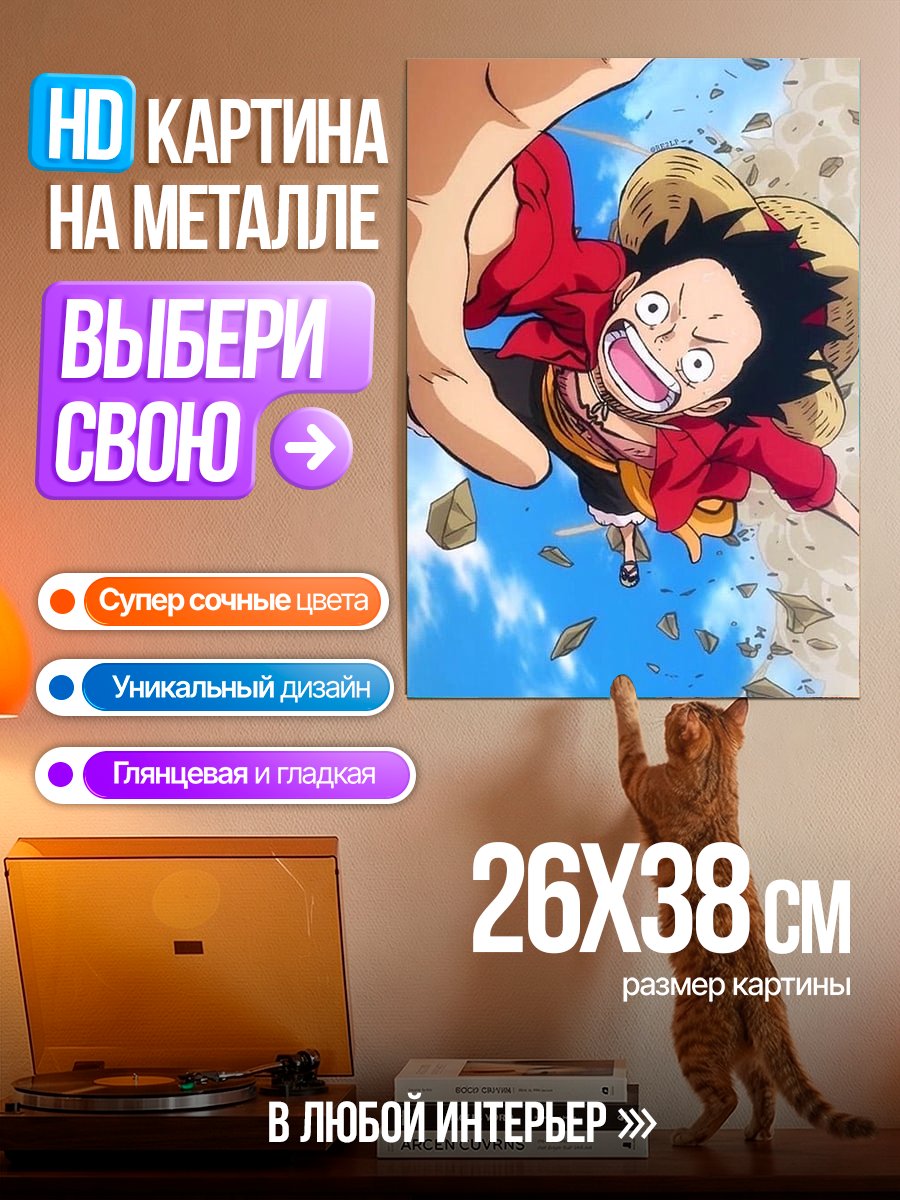 Картина на металле Манки Д Луффи