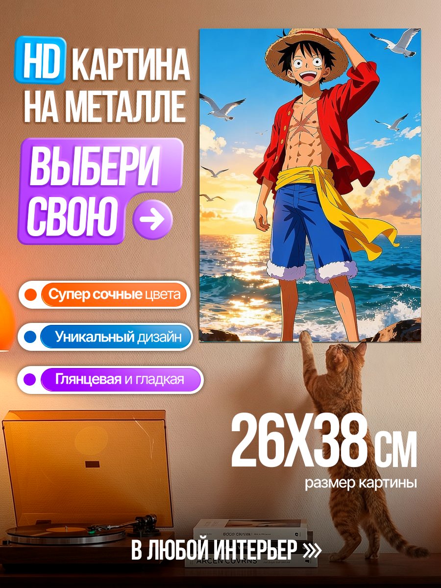 Картина на металле Манки Д Луффи