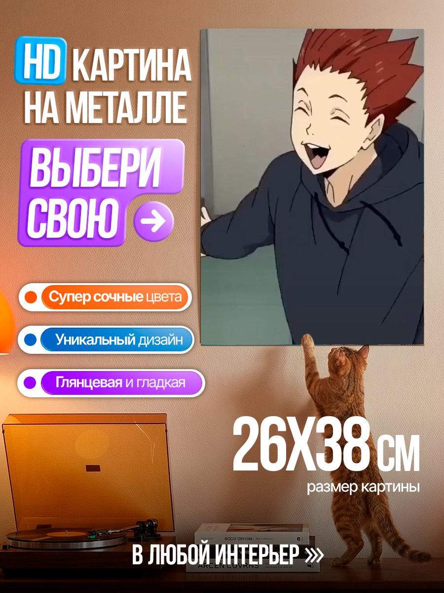 Картина на металле Тендо Сатори Хайкью