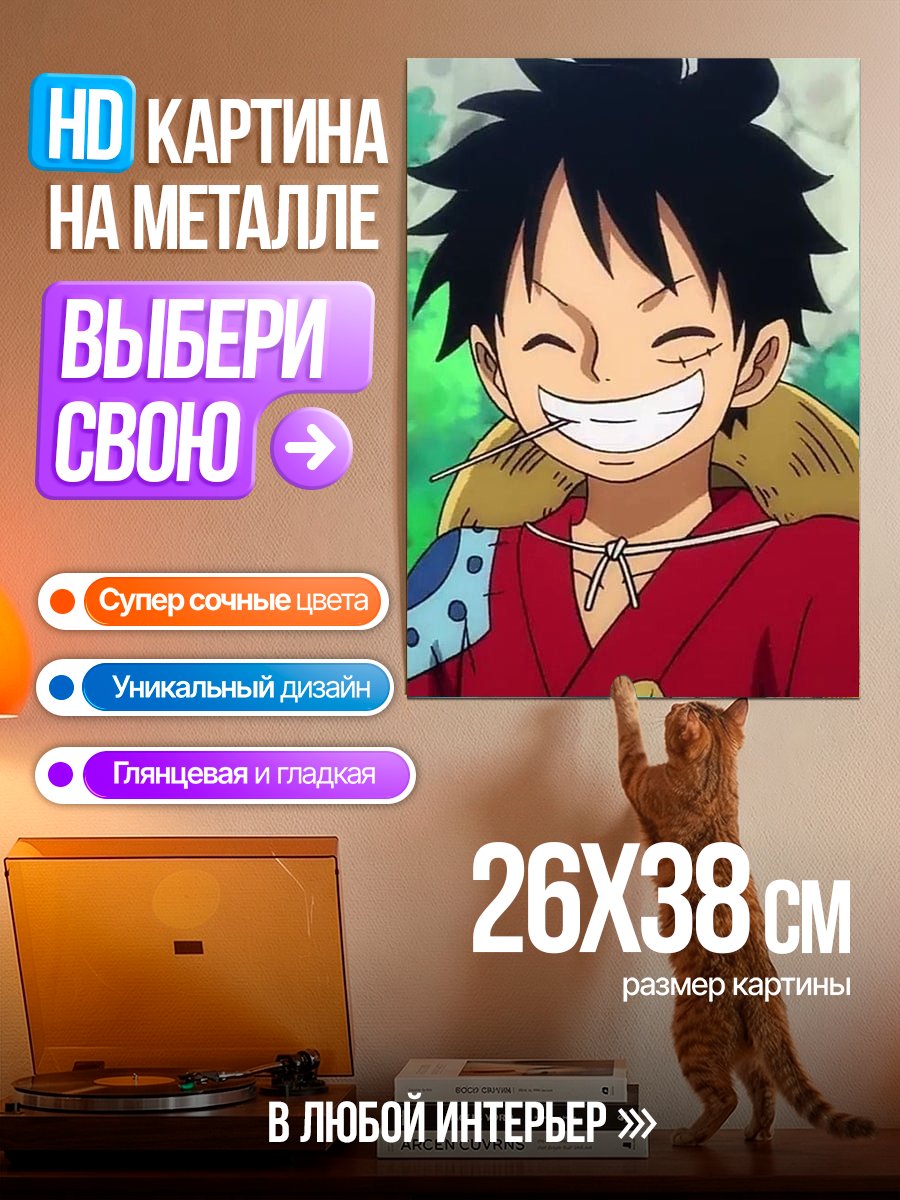 Картина на металле Монки Д. Луффи