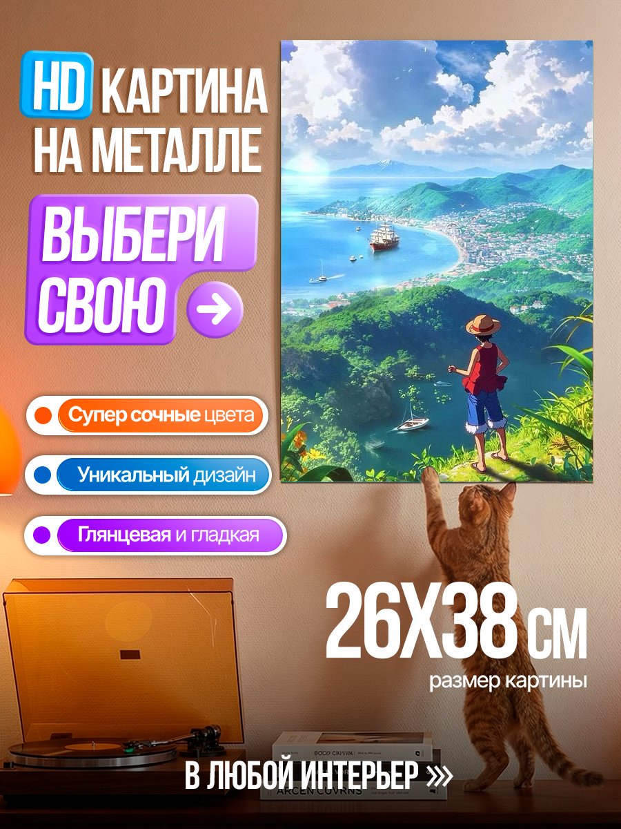 Картина на металле Манки Д. Луффи