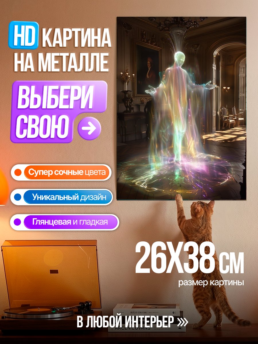 Картина на металле Призрачная энергия