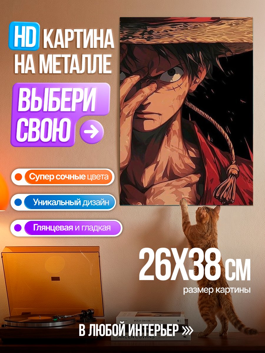 Картина на металле Манки Д. Луффи
