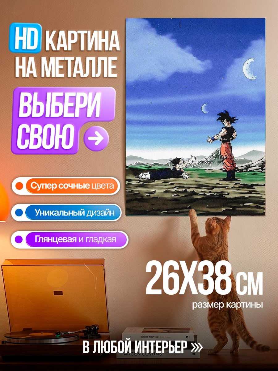 Картина на металле Сон Гоку
