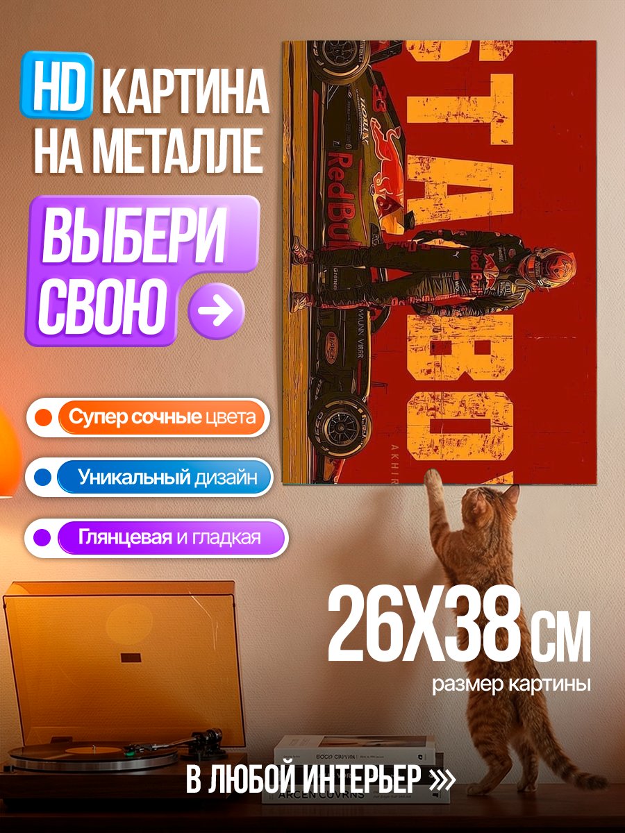 Картина на металле Гонщик Старбой