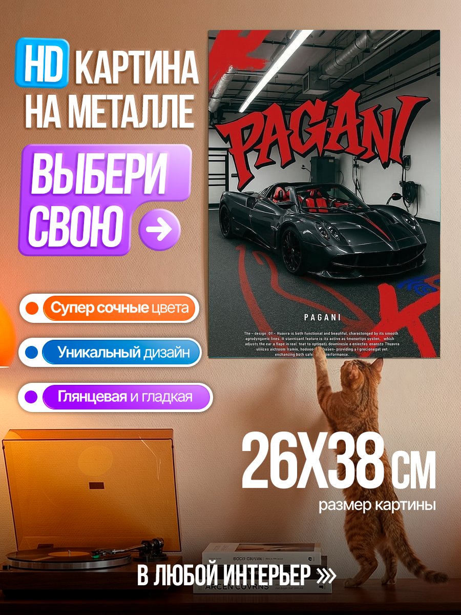 Картина на металле Pagani