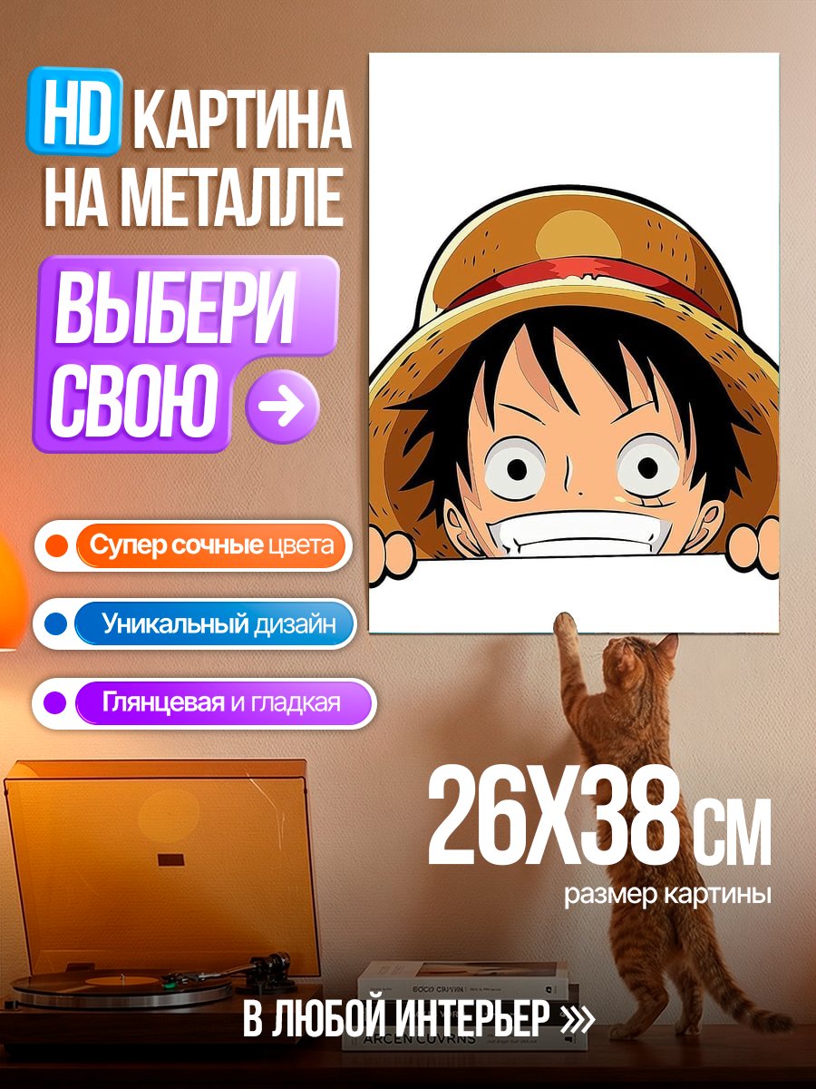 Картина на металле Манки Д. Луффи