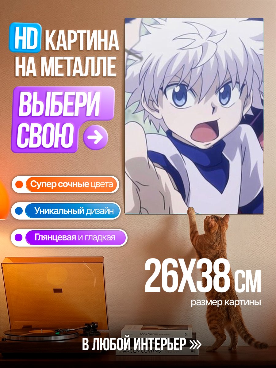 Картина на металле Киллуа Золдик Hunter x Hunter