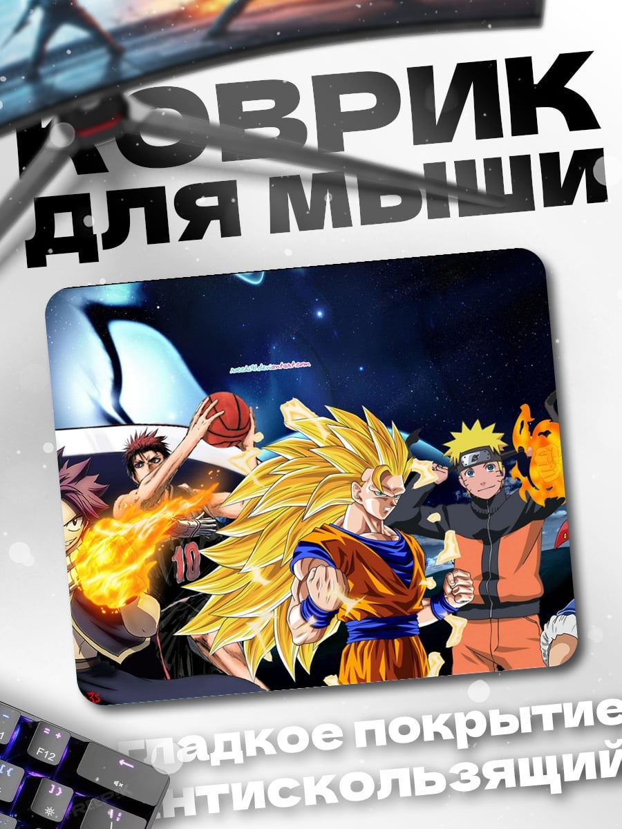 Коврик Аниме герои
