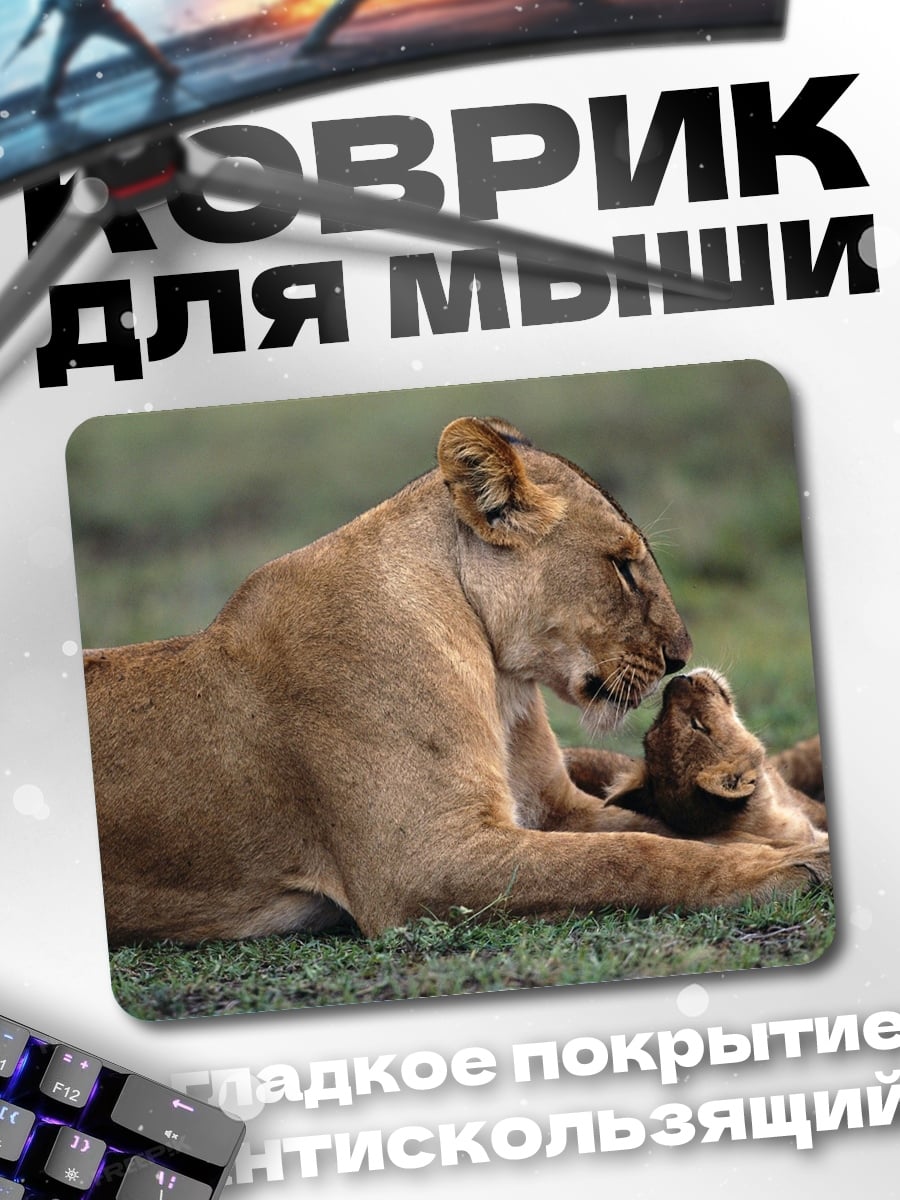 Коврик Львица с детенышем