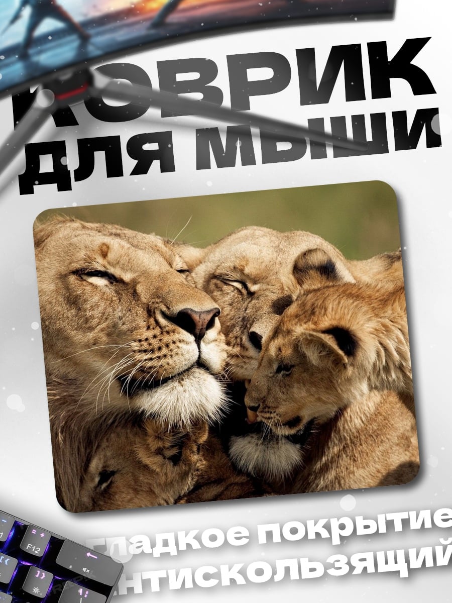 Коврик Львиная семья