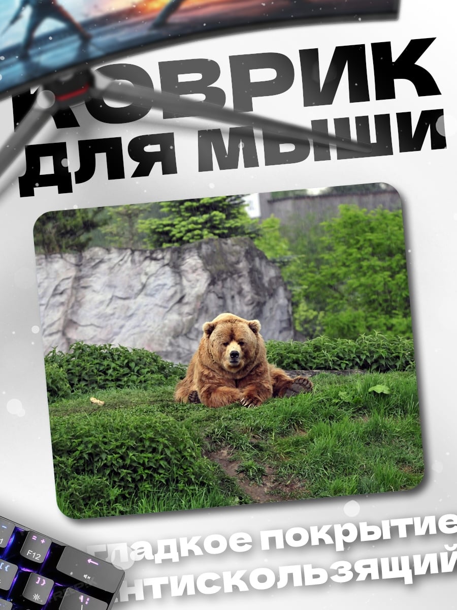Коврик Медведь в траве