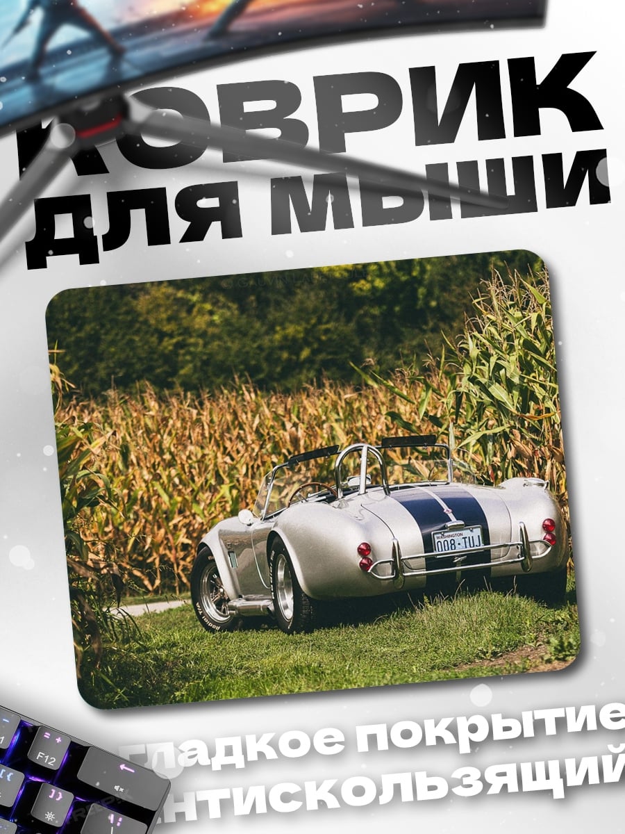 Коврик Серебристый спорткар