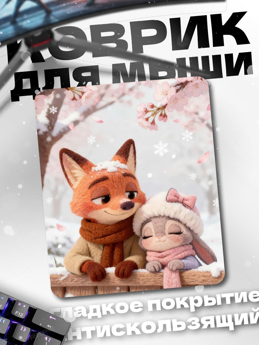 Коврик Лис и зайка