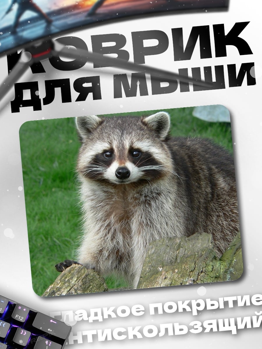 Коврик Енот на траве