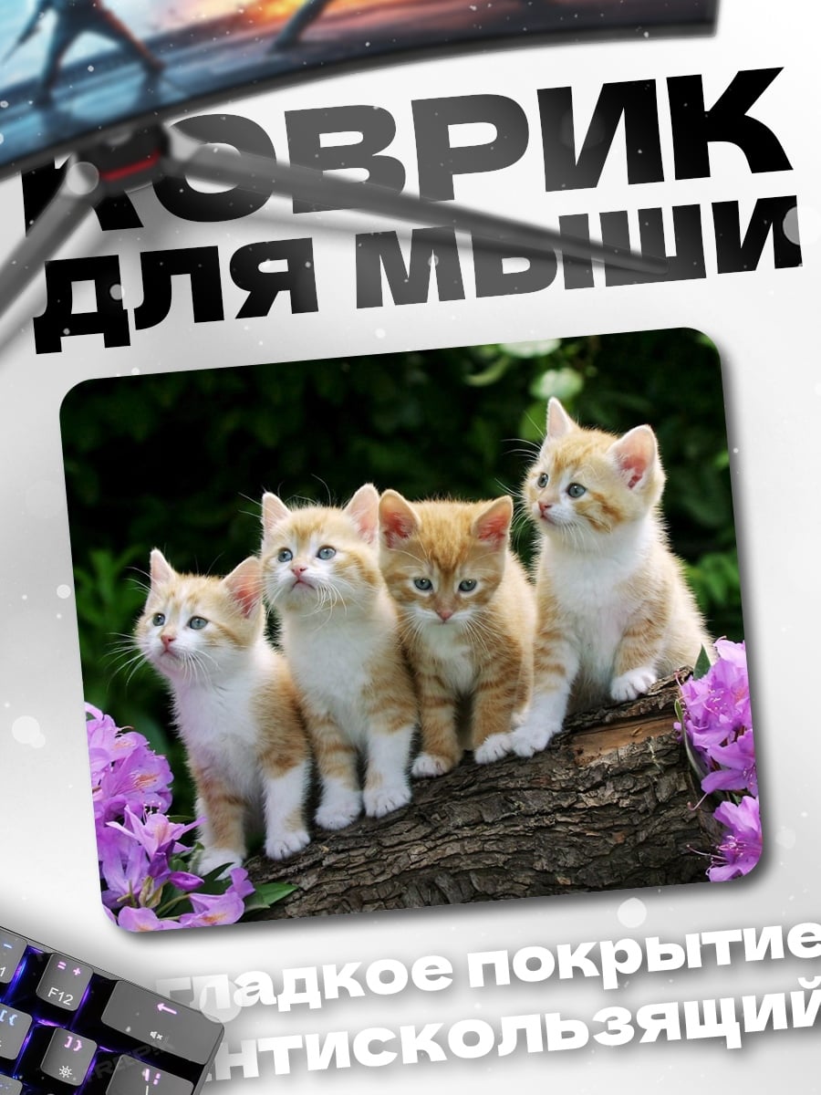 Коврик Четыре котенка