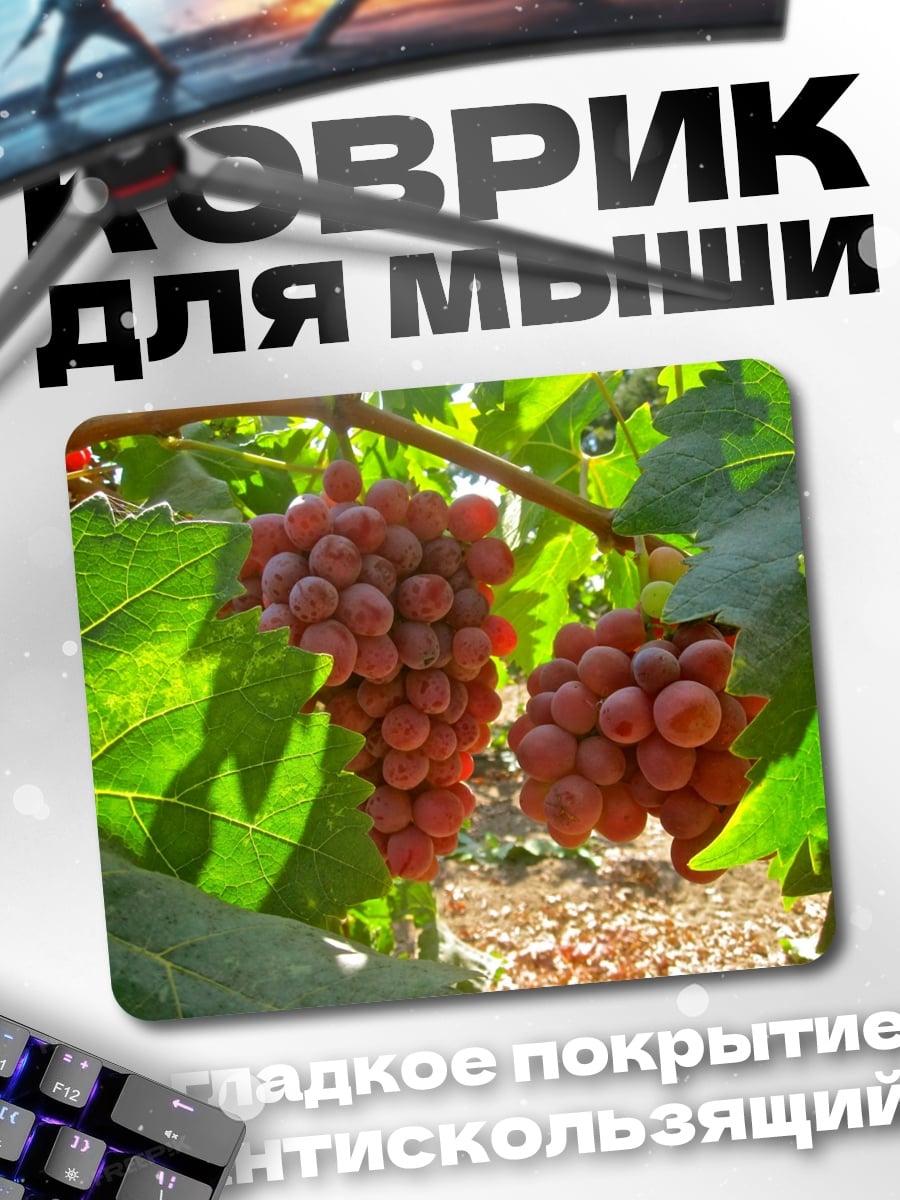 Коврик Красный виноград