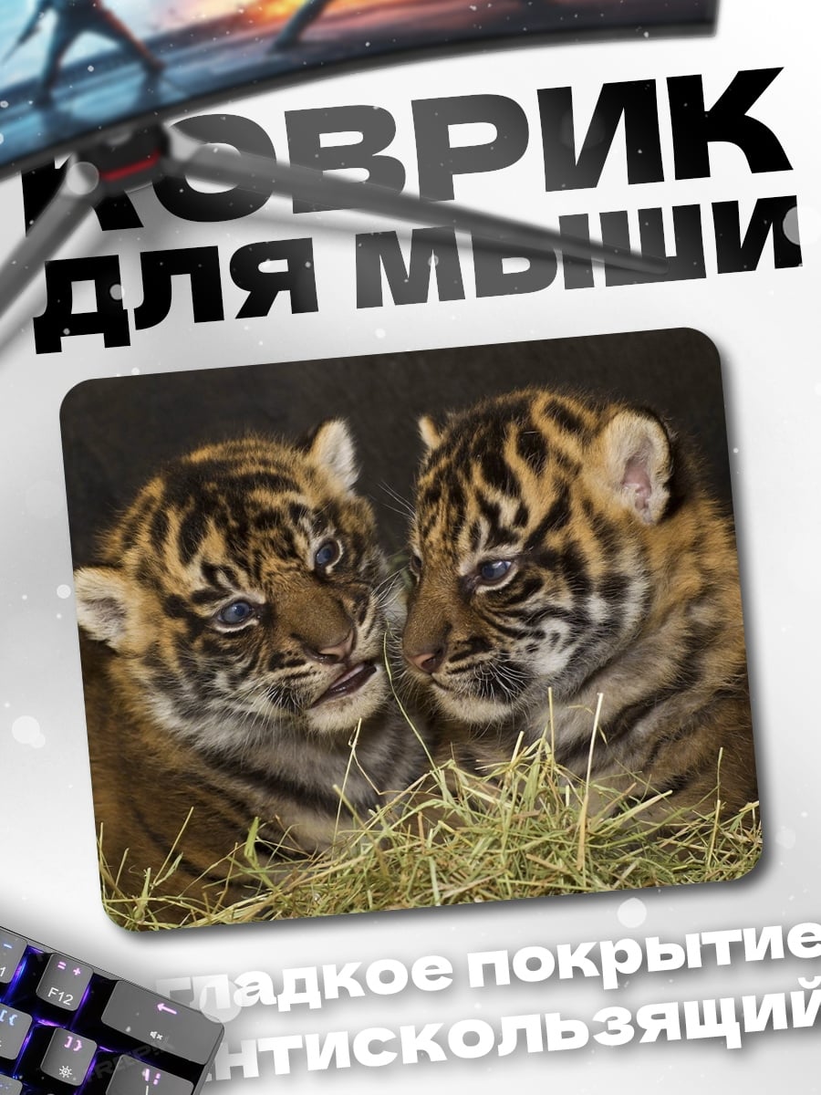 Коврик Два тигренка