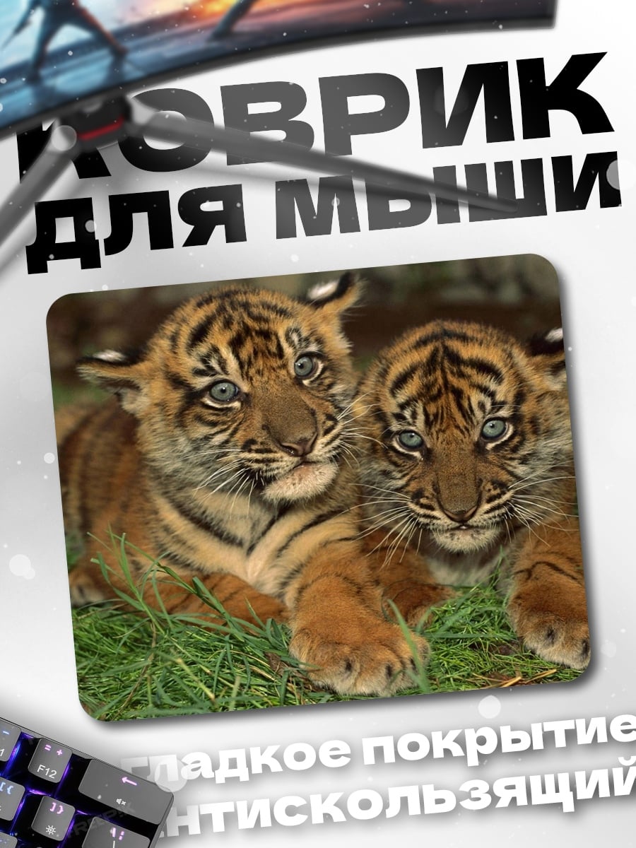 Коврик Два тигренка