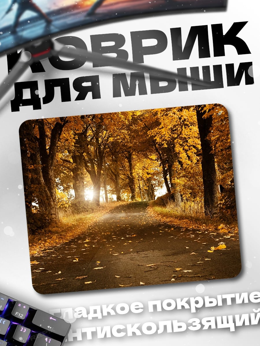 Коврик Осенняя дорога
