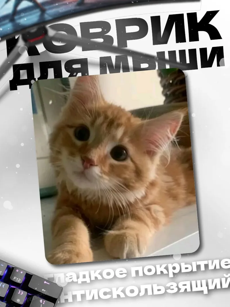 Коврик Рыжий котенок