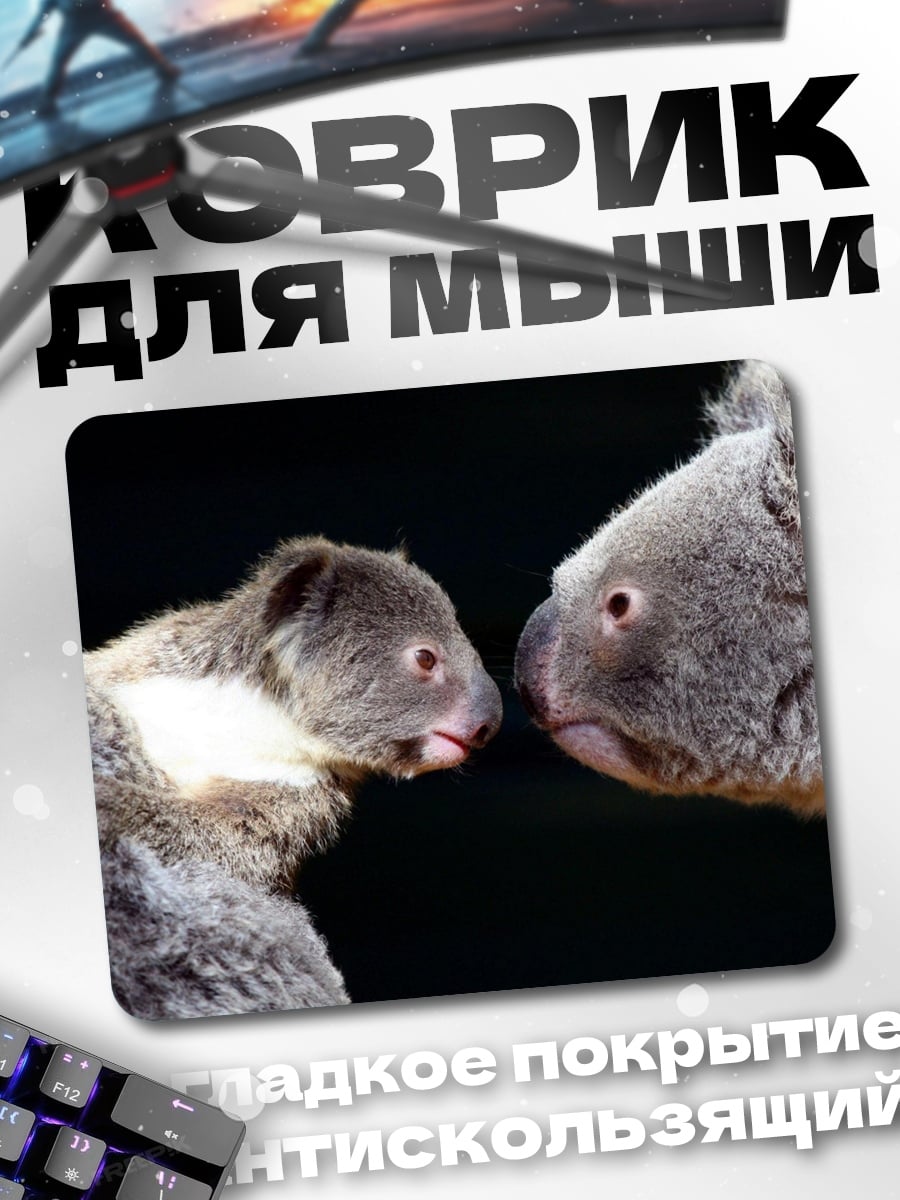 Коврик Две коалы близко