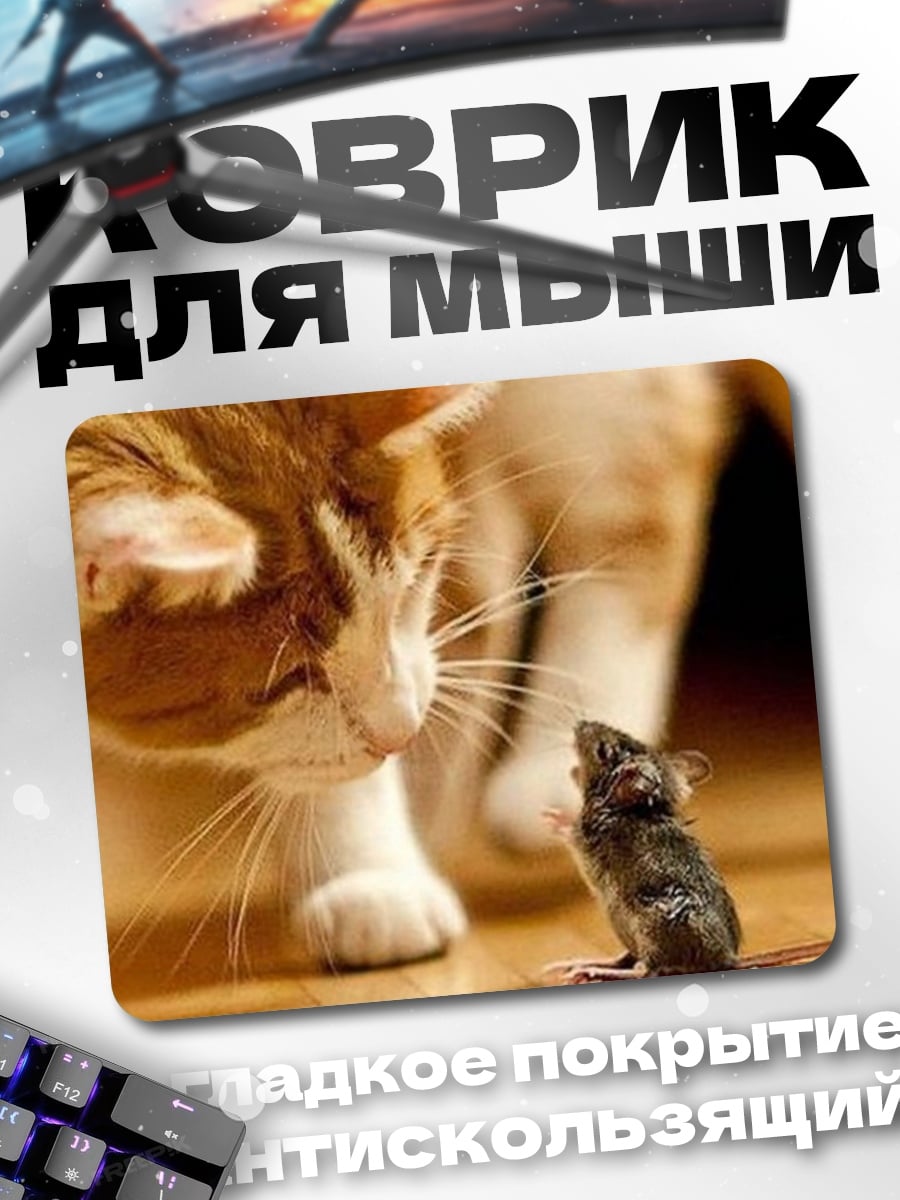 Коврик Кот и мышь