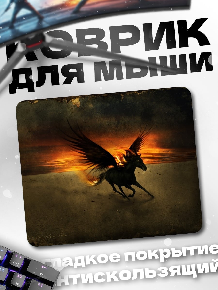 Коврик Черный Пегас