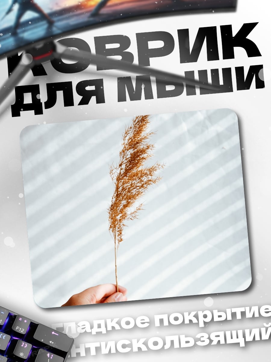 Коврик Сухая трава в руке
