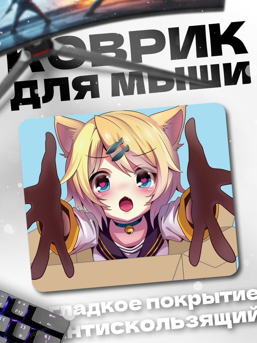 Коврик кошка в коробке