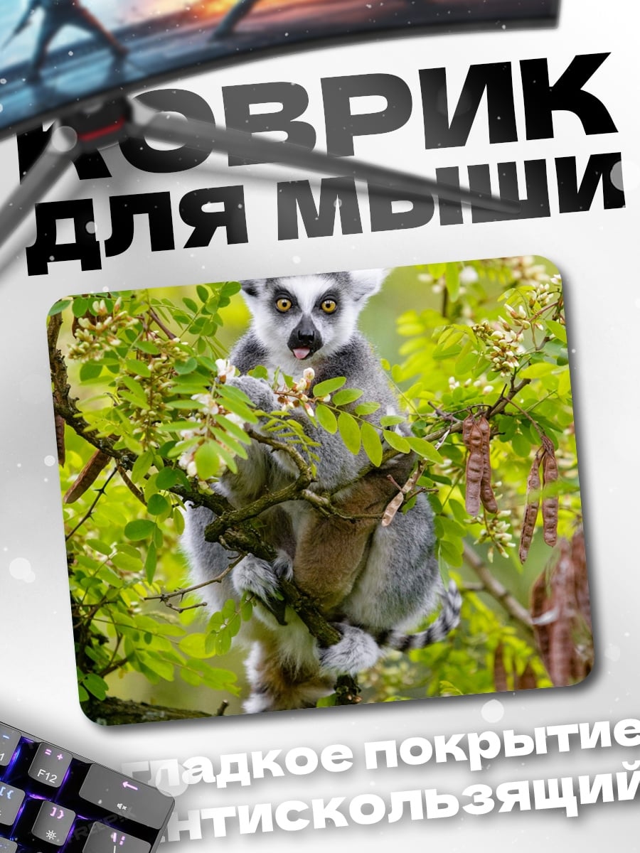 Коврик кольцехвостый лемур