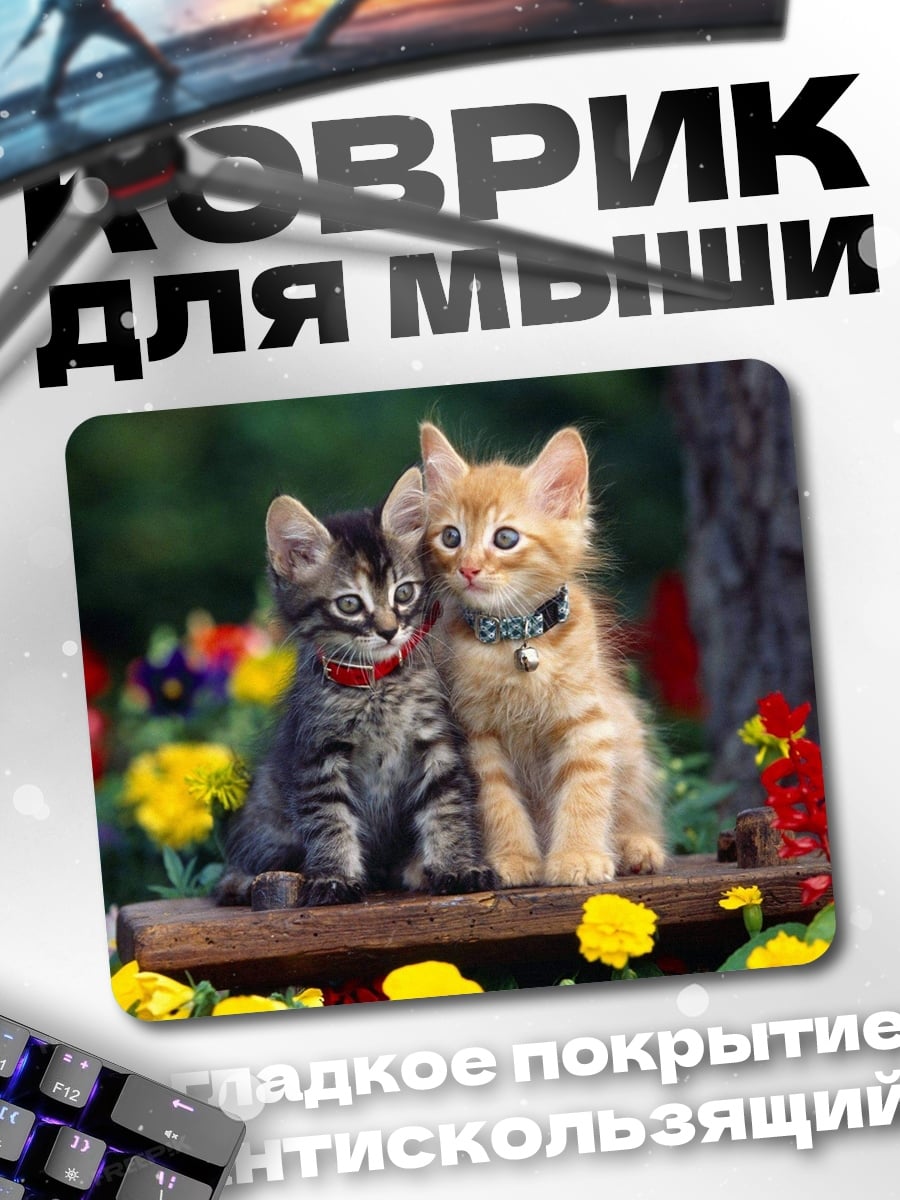 Коврик Два котенка