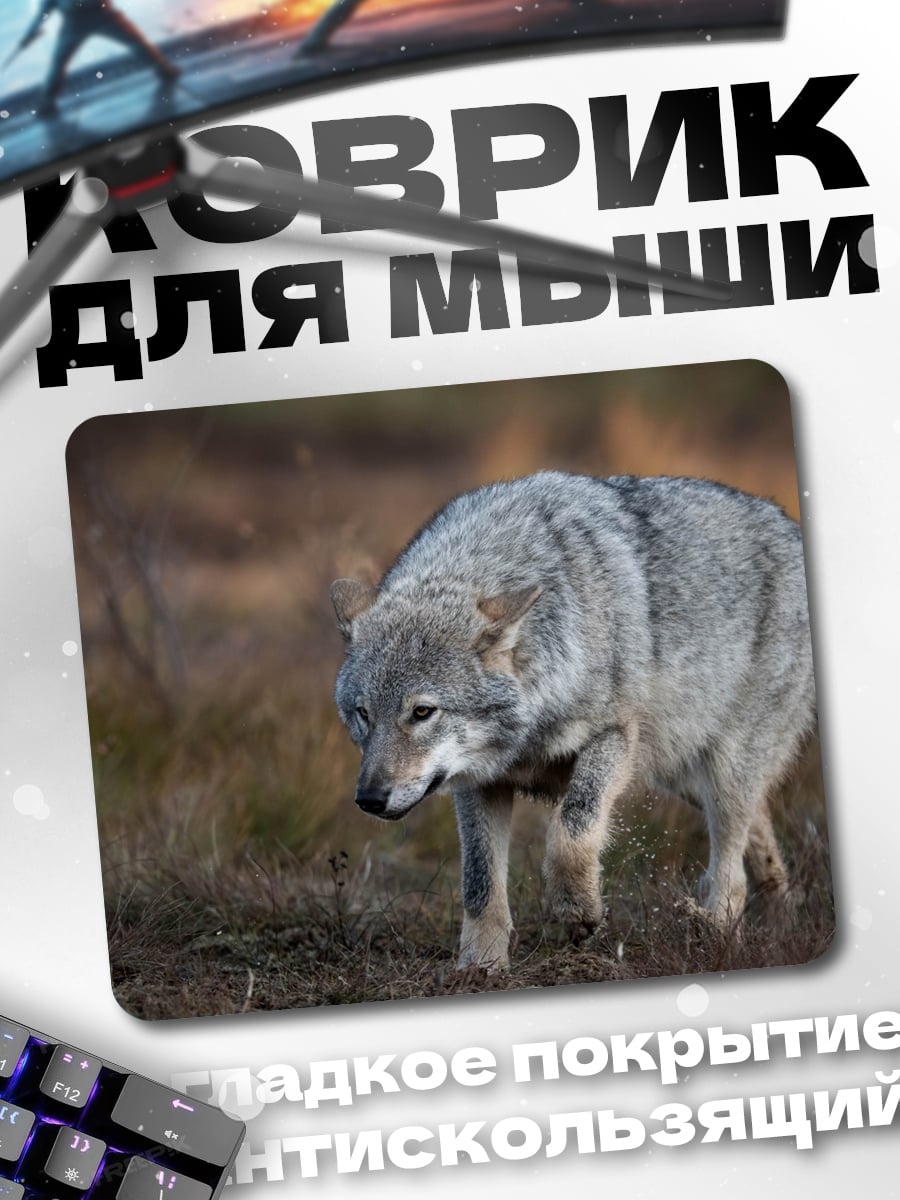 Коврик Серый волк