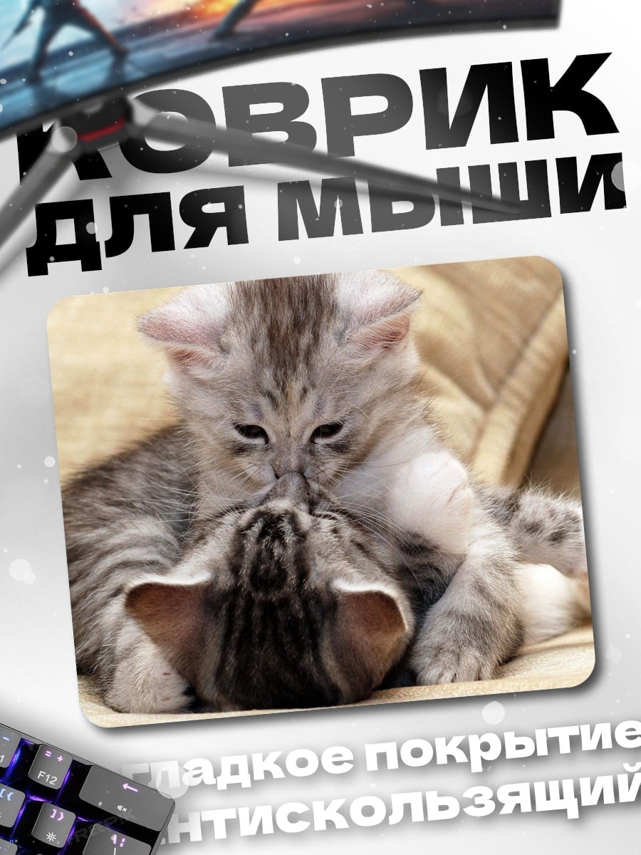 Коврик Два котенка