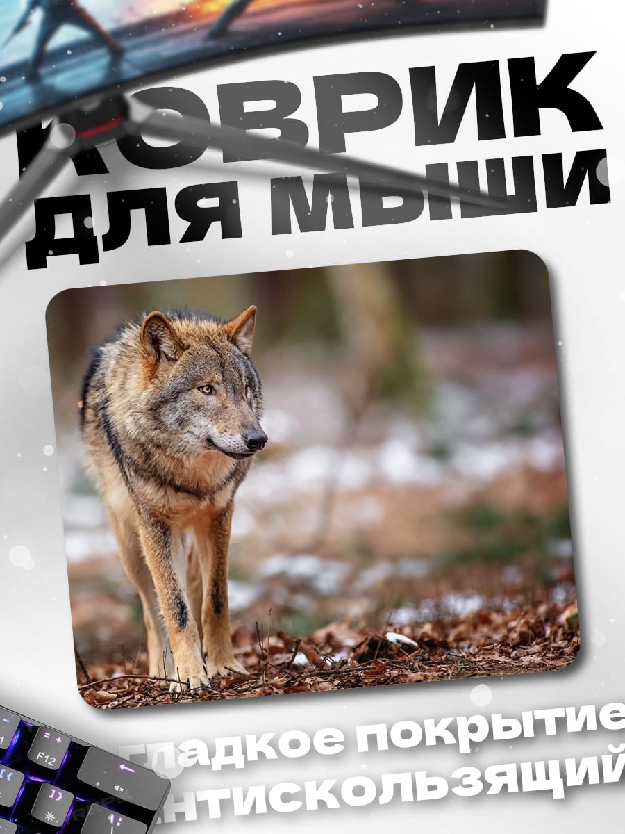Коврик Одинокий волк
