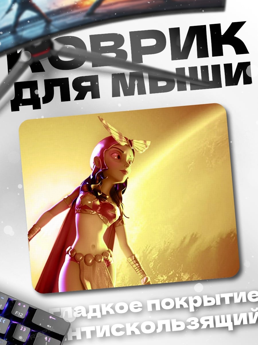 Коврик воительница в золоте