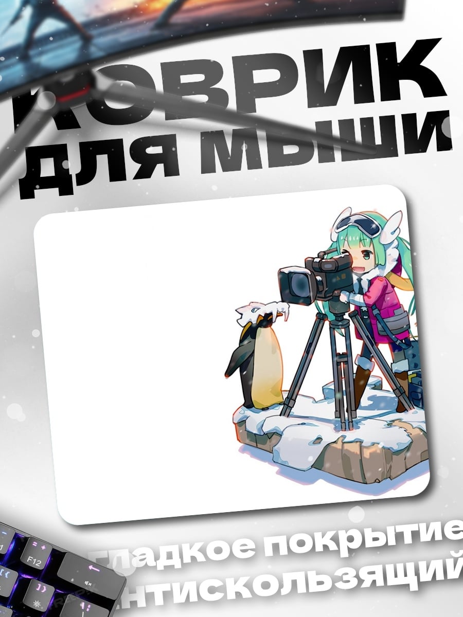 Коврик Аниме девушка с камерой