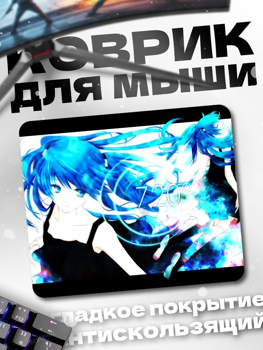 Коврик Синяя Мику