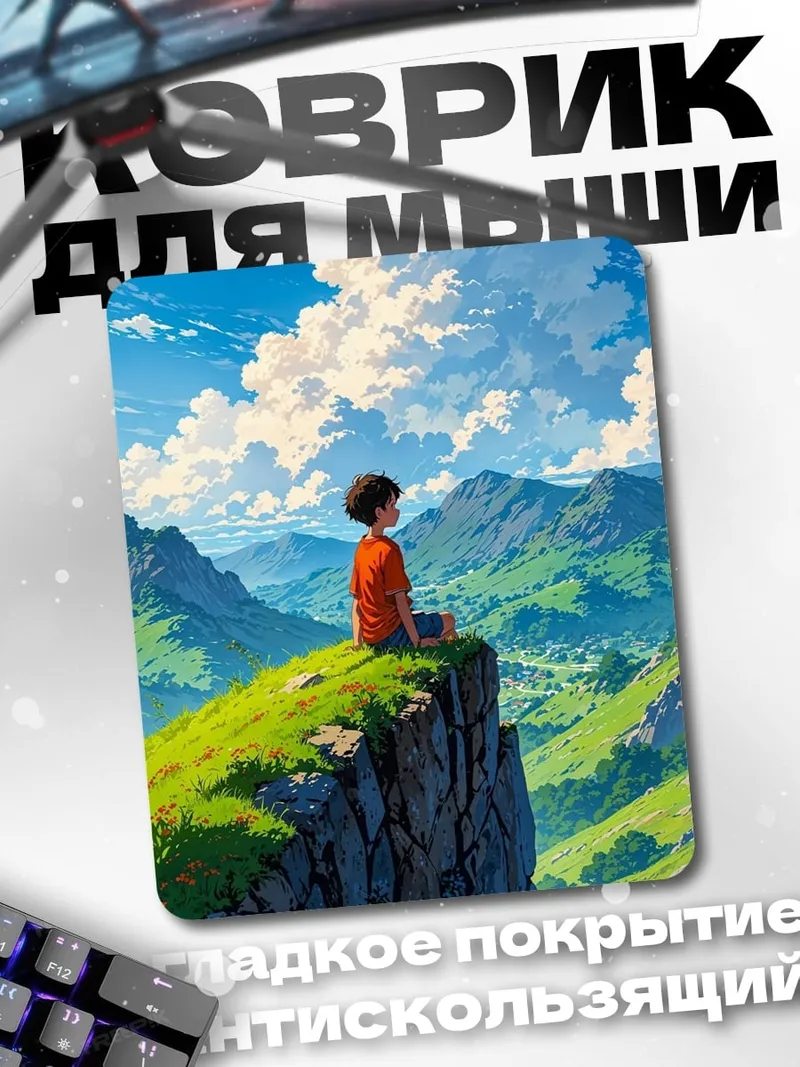 Коврик Мальчик на вершине горы
